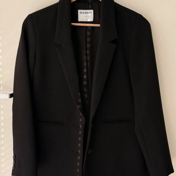 Black Blazer Women XS (S 4–6) Structured Shoulder Workwear NWT Look - Picture 7 of 16